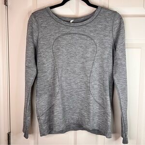 Lululemon‎ Swiftly Tech Long Sleeve Women’s Size 8 Heather Gray